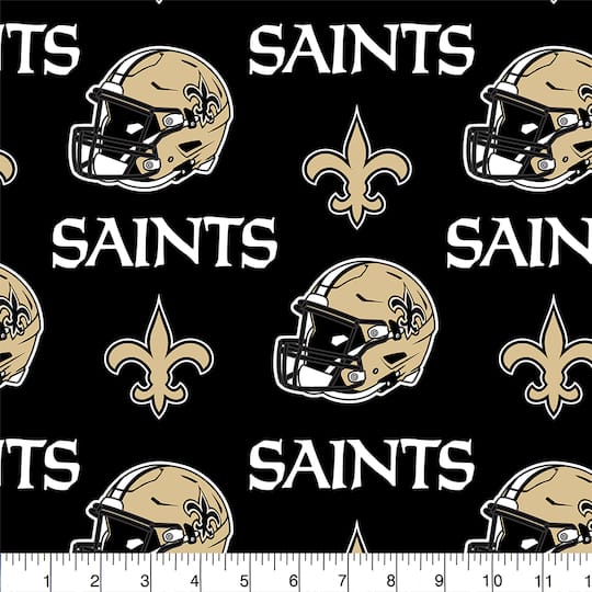 NFL® New Orleans Saints Logo Cotton Fabric
